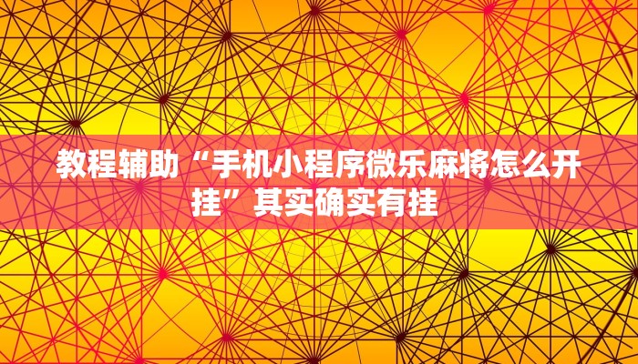 实测教程”微乐三丁拐辅助”(透视)其实确实有挂