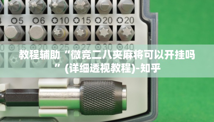 辅助神器“微乐麻将小程序万能开挂器”(详细透视教程)-知乎