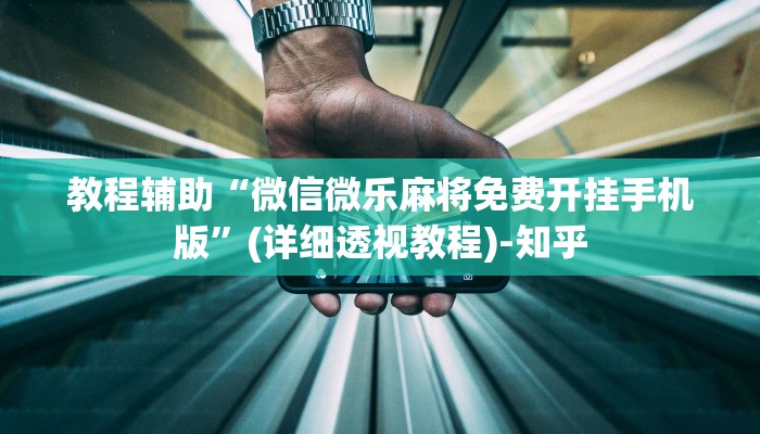 教程辅助“微信微乐麻将免费开挂手机版”(详细透视教程)-知乎