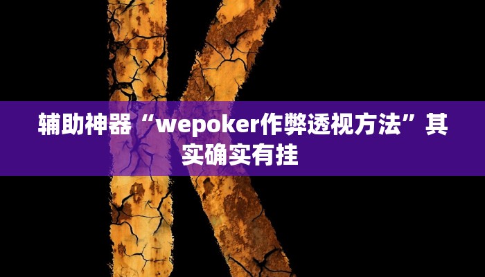 万能开挂辅助“wepoker微透视挂方法”(透视)其实确实有挂 万能开挂辅助“wepoker微透视挂方法”(透视)其实确实有挂