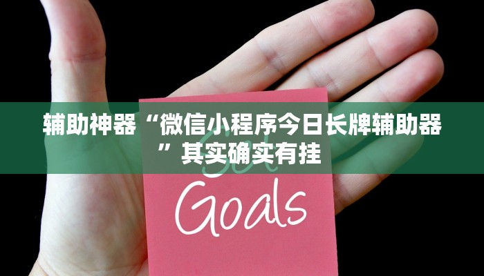 辅助神器“微信小程序今日长牌辅助器”其实确实有挂 