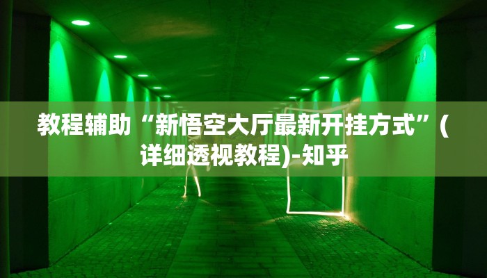 教程辅助“新悟空大厅最新开挂方式”(详细透视教程)-知乎
