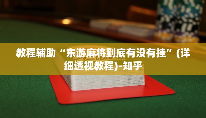 教程辅助“东游麻将到底有没有挂”(详细透视教程)-知乎 教程辅助“东游麻将到底有没有挂”(详细透视教程)-知乎