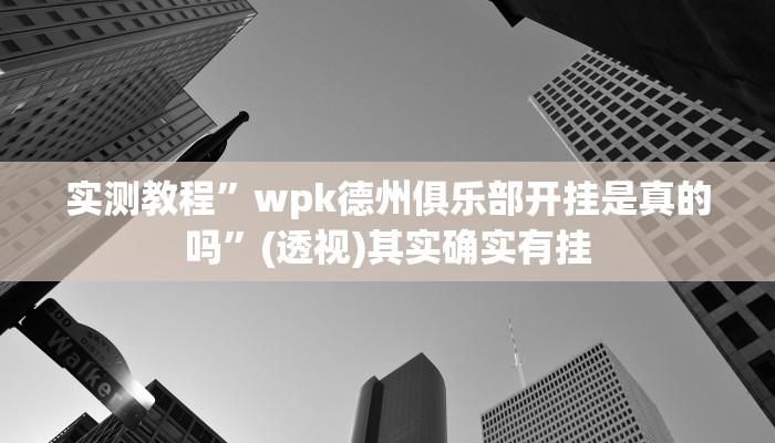 实测教程”wpk德州俱乐部开挂是真的吗”(透视)其实确实有挂 实测教程”wpk德州俱乐部开挂是真的吗”(透视)其实确实有挂
