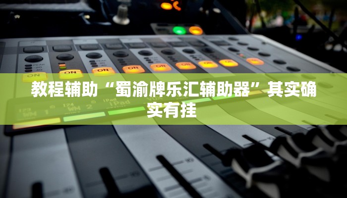 教程辅助“蜀渝牌乐汇辅助器”其实确实有挂 教程辅助“蜀渝牌乐汇辅助器”其实确实有挂