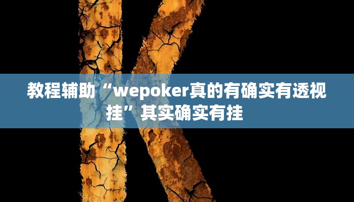 教程辅助“wepoker真的有确实有透视挂”其实确实有挂 教程辅助“wepoker真的有确实有透视挂”其实确实有挂