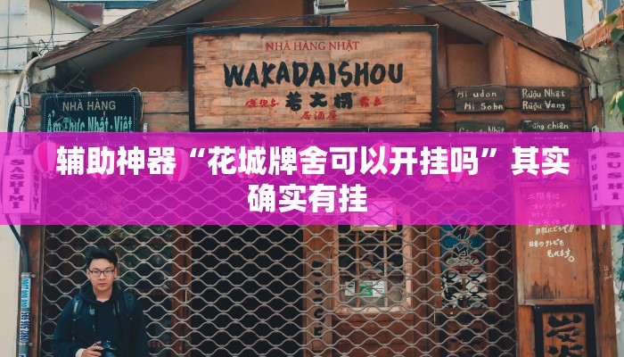 辅助神器“花城牌舍可以开挂吗”其实确实有挂 